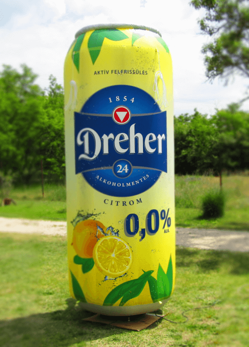 felfújható varrott Dreher reklám oszlop