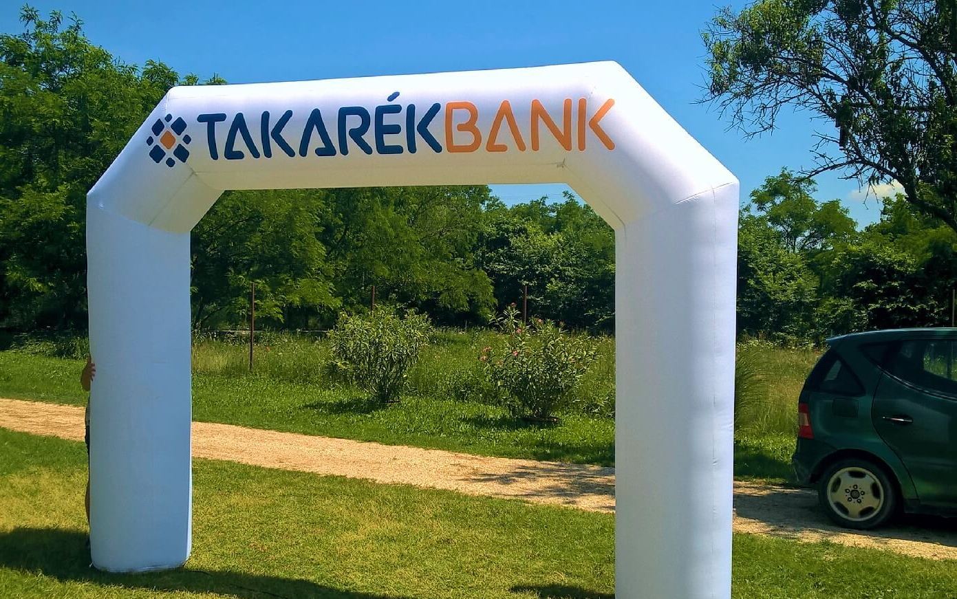 felfújható pneumatikus reklám kapu