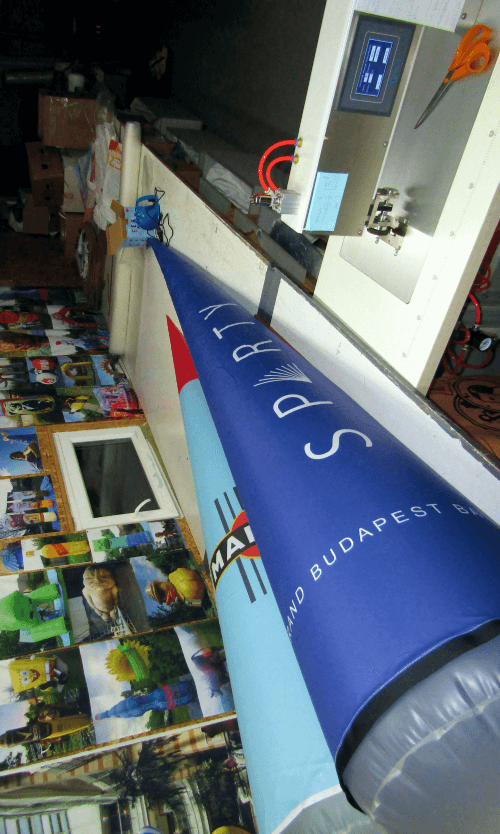 légtartó hegesztett reklám eszköz