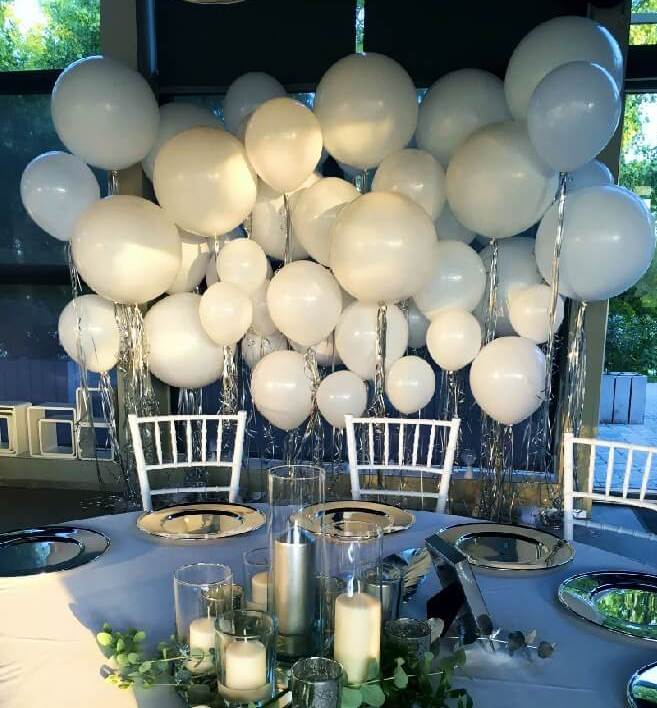 esküvői léggömb dekoráció