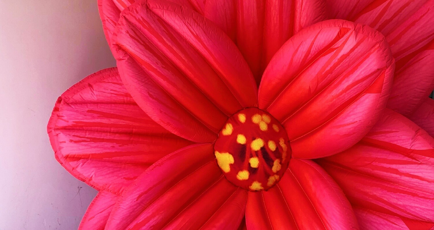 felfújható virág dekoráció