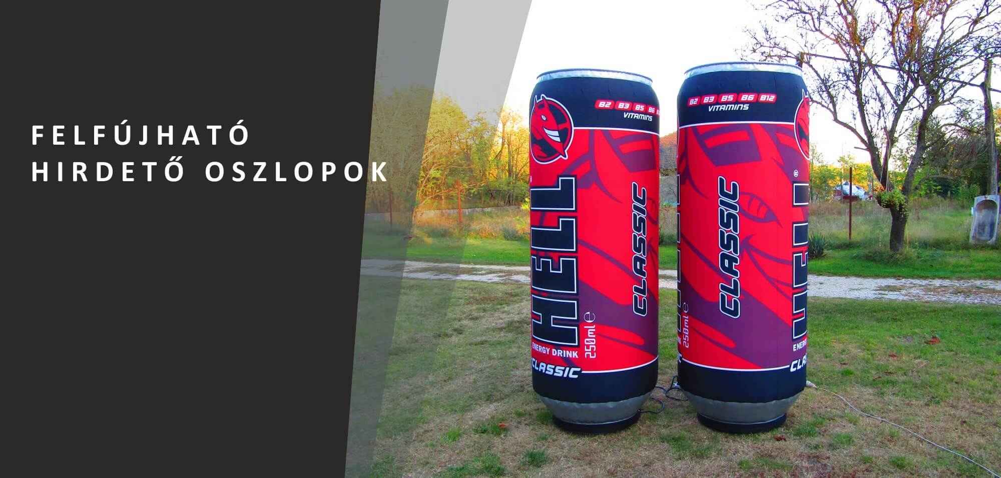 felfújható reklám oszlop